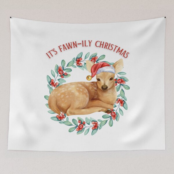 Item preview, It's Fawn-ily Christmas designed and sold by TheFunDistrict.