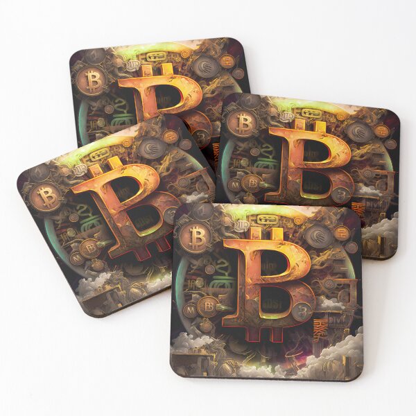 Item preview, Bitcoin Logo Fantasy Art designed and sold by HodlerSqvad.