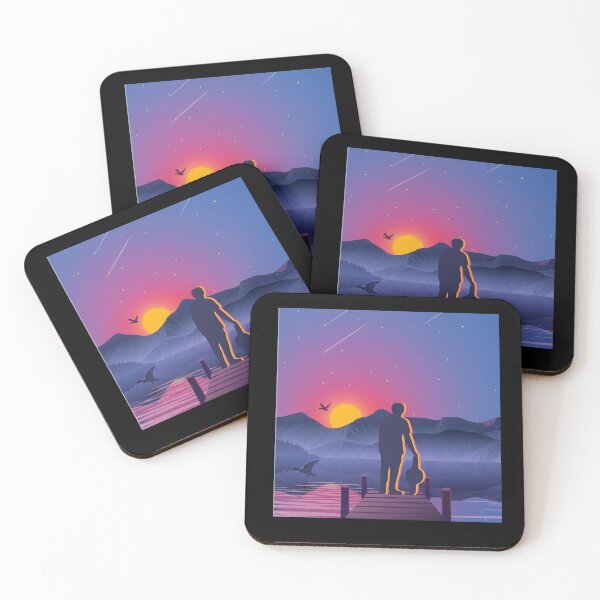 Item preview, onewheel artwork flat design landscape sunrise view cute gift for Onewheel owner designed and sold by QUEEN-WIVER.
