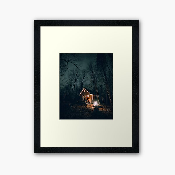 October Nights at the Cabin Framed Art Print