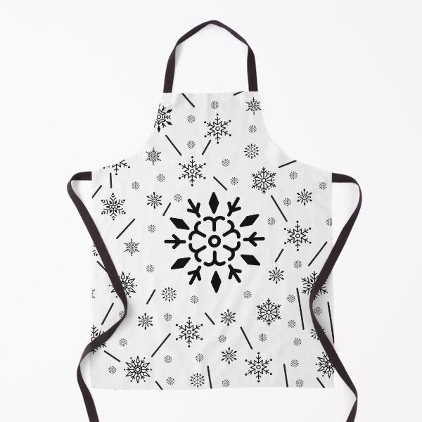 Item preview, Frosty Snowy Christmas Winter Black Pattern designed and sold by PatternBestFan.