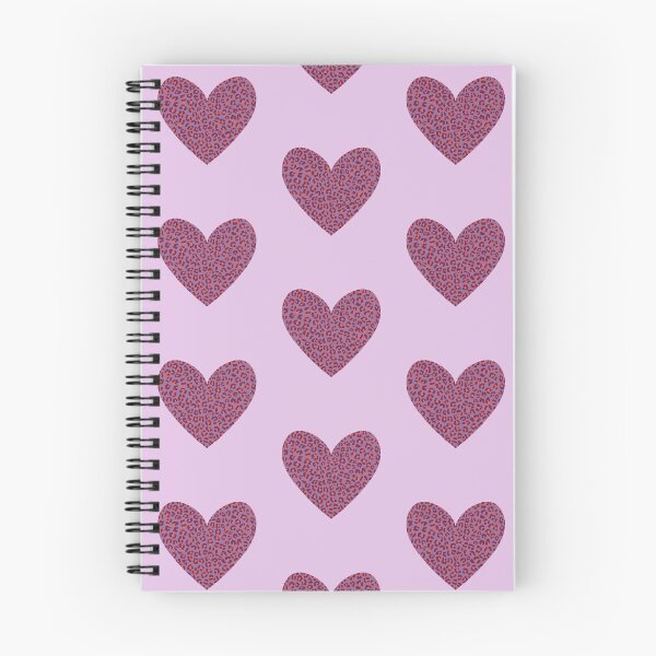 Item preview, Purple and orange Leo print heart designed and sold by Malva-and-Co.