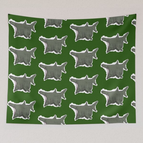 Item preview, Square Basking Shark designed and sold by urbancrab.