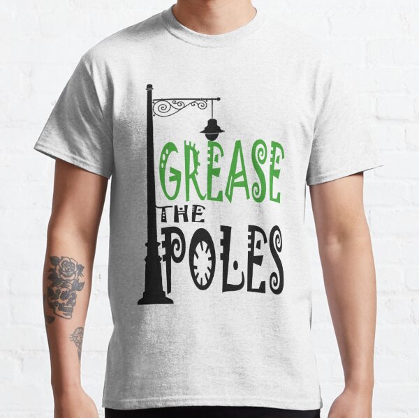 GoldenBearGarage Green Philadelphia Eagles Grease The Poles Teeshirt