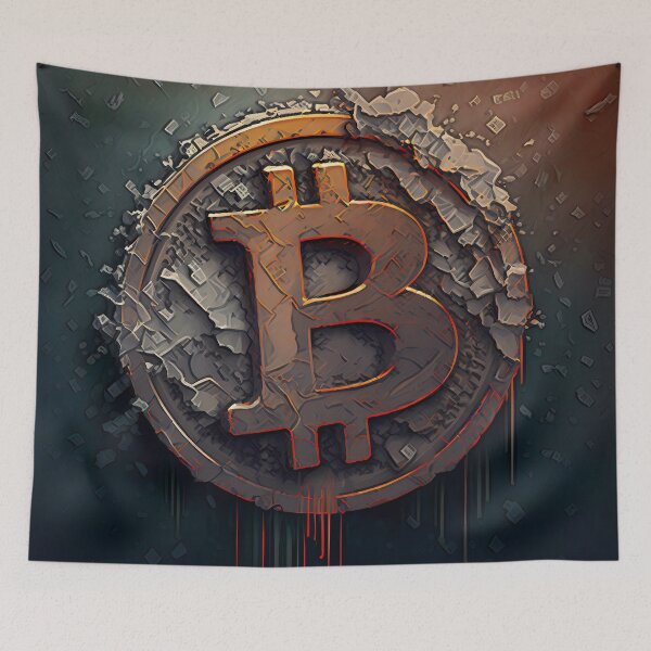 Item preview, Arte fantástico con el logotipo de Bitcoin designed and sold by HodlerSqvad.