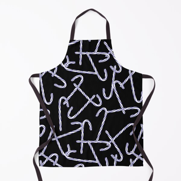 Item preview, Blue Candy Canes on a Black Background designed and sold by dKarthdesign.