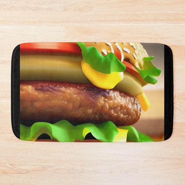Item preview, Burger and french fries designed and sold by ZvezdanArt.
