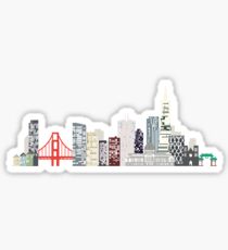 San Francisco Skyline Sticker