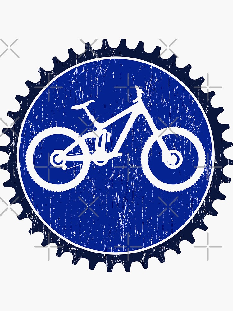 "Enduro Bike Chainring Mountain Bike" Sticker for Sale by Gerdek