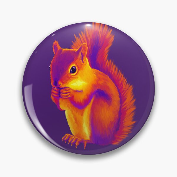 Item preview, Purple and Orange Squirrel designed and sold by NeonFuzz.