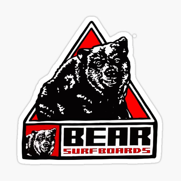 Aperçu de l'œuvre Bear Surfboards - anniversaire du triangle de surf classique vintage créée et vendue par Kludoman.