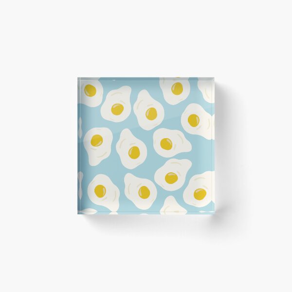 Item preview, Fried eggs breakfast blue designed and sold by Kimmygowland.