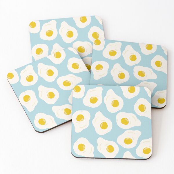 Item preview, Fried eggs breakfast blue designed and sold by Kimmygowland.