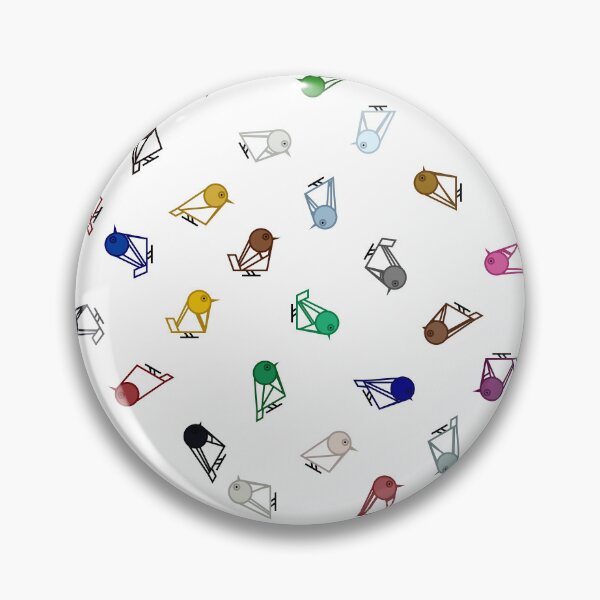 Item preview, Birdopolis Color Bird Pattern designed and sold by Pixel4Art.