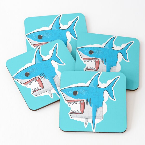 Item preview, Square Great White Shark designed and sold by urbancrab.