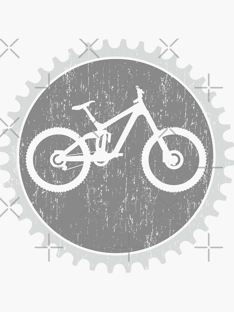 "Enduro Bike Chainring Mountain Bike" Sticker for Sale by Gerdek