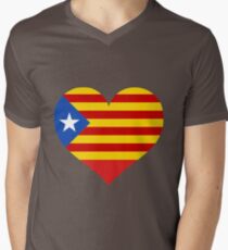 Catalunya: Catalan Independence Flag Men's V-Neck T-Shirt