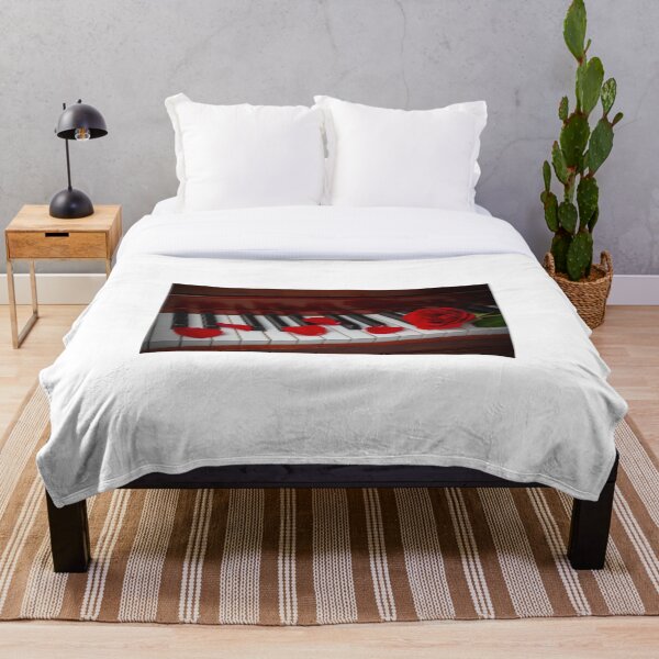 Item preview, Red Rose On Piano With Rose Petals designed and sold by Garry Gay.