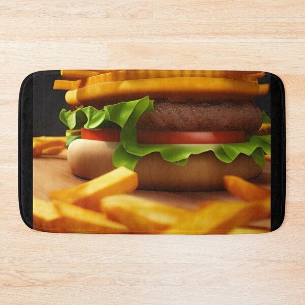 Item preview, Burger and french fries designed and sold by ZvezdanArt.