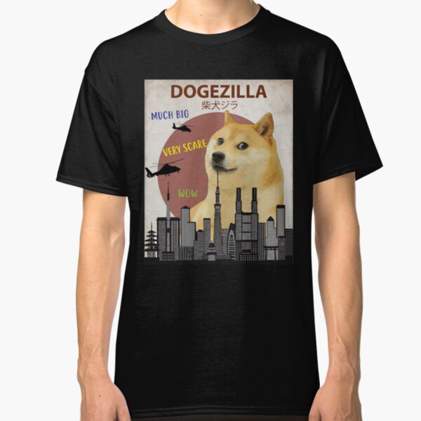 Dogezilla - Funny Doge Meme Giant Shiba Inu Classic T-Shirt