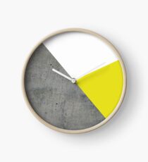 Concrete vs Corn Yellow Clock