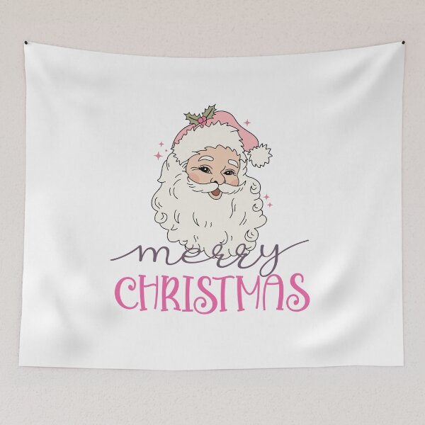 Item preview, Retro Vintage Pink Santa Claus Merry Christmas designed and sold by Yourfavshop600.