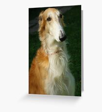 borzoi Greeting Card