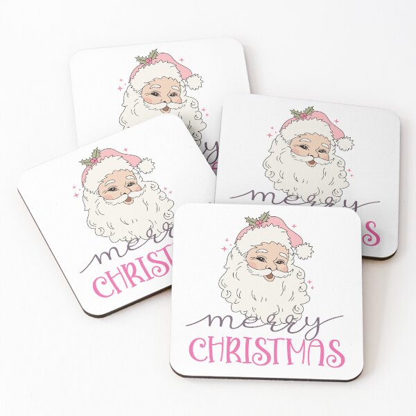 Item preview, Retro Vintage Pink Santa Claus Merry Christmas designed and sold by Yourfavshop600.