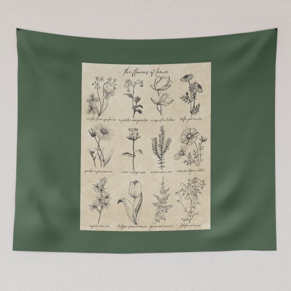 Item preview, loona botanical floral poster (W/TITLE) designed and sold by loonaluvdesigns.