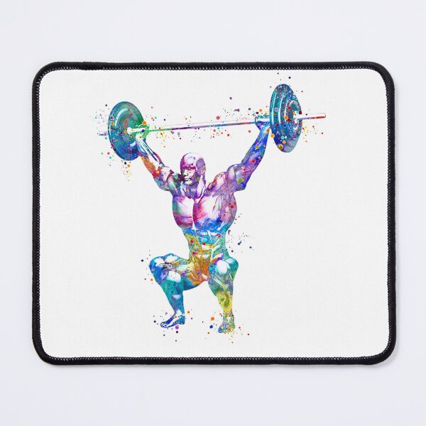 Item preview, Weightlifter Muscles Anatomy Colorful Watercolor designed and sold by LotusGifts.