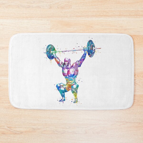 Item preview, Weightlifter Muscles Anatomy Colorful Watercolor designed and sold by LotusGifts.