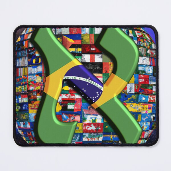 Item preview, Brazil Alef Flag designed and sold by kabbalahart.