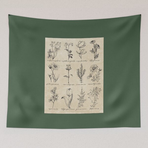 Item preview, botanical floral poster (W/O LOONA TITLE) designed and sold by loonaluvdesigns.