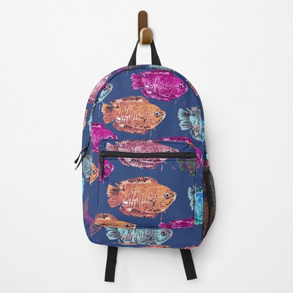 Item preview, Colorful Dwarf Gourami Pattern and stickers  designed and sold by ginaisarty.