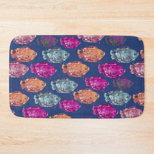 Item preview, Colorful Dwarf Gourami Pattern and stickers  designed and sold by ginaisarty.