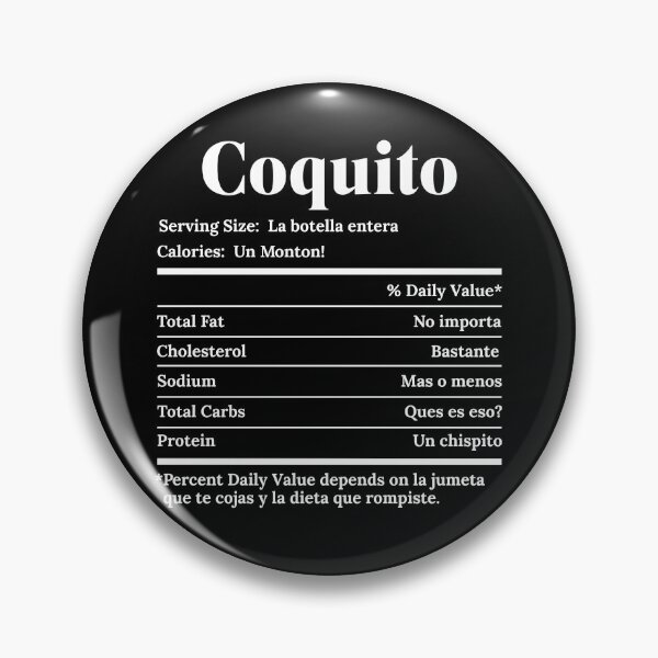 Item preview, Coquito Fake Nutrition Label | Coquito Season | PR Xmas designed and sold by Wavecrest Wearables.