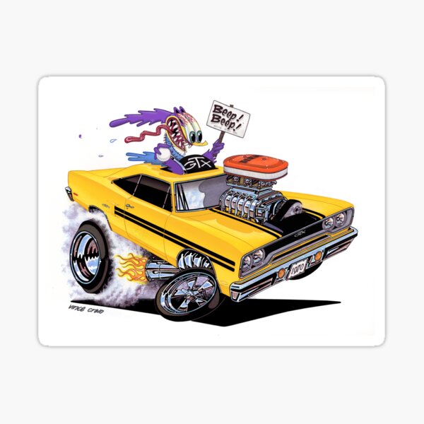 Vince Crain High Octane Art Bird Fink 1970 Sticker