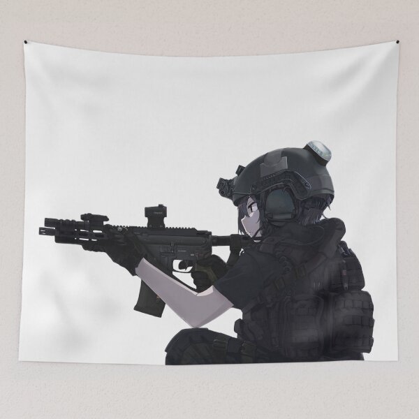 Item preview, Military Anime Girl designed and sold by kittiescuties.