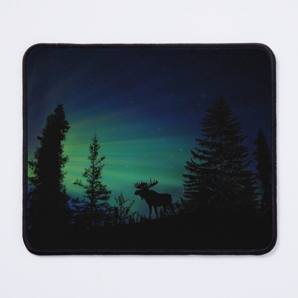 Item preview, Aurora Borealis Moose designed and sold by Warrior Veteran Clothing.