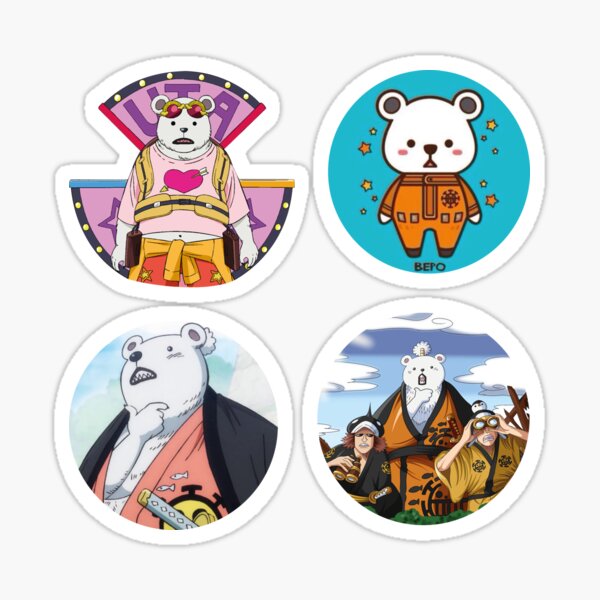 Bepo Polar Bear Mink Heart Pirate One Piece Anime Gem Mint Trading