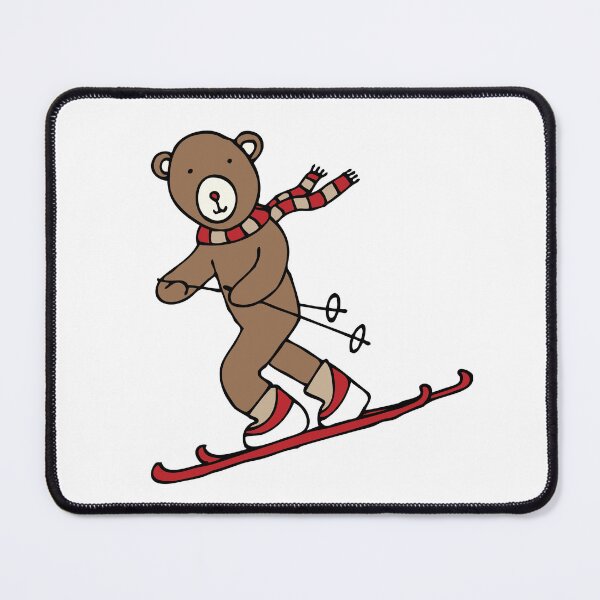 Item preview, Skiing Bear - A happy chap by Cecca Designs designed and sold by Cecca-Designs.