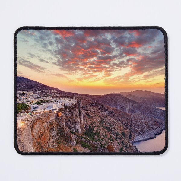 Item preview, The sunset in Chora which is the capital of Folegandros island in Cyclades, Greece designed and sold by costas1962.