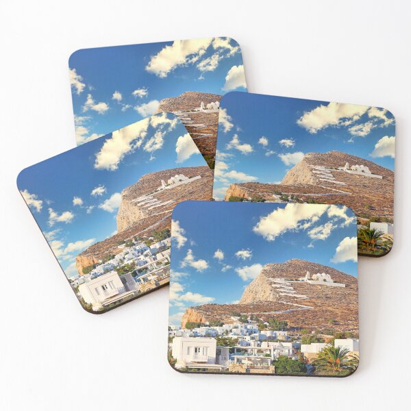 Item preview, Chora with Panagia church dedicated to the Dormition of the Virgin Mary is the capital of Folegandros island in Cyclades, Greece designed and sold by costas1962.
