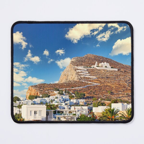 Item preview, Chora with Panagia church dedicated to the Dormition of the Virgin Mary is the capital of Folegandros island in Cyclades, Greece designed and sold by costas1962.