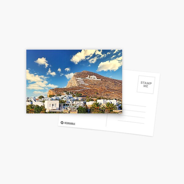 Item preview, Chora with Panagia church dedicated to the Dormition of the Virgin Mary is the capital of Folegandros island in Cyclades, Greece designed and sold by costas1962.