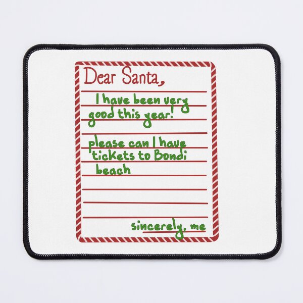 Item preview, Letter to santa (bondi beach tickets) designed and sold by Becky-Marie.