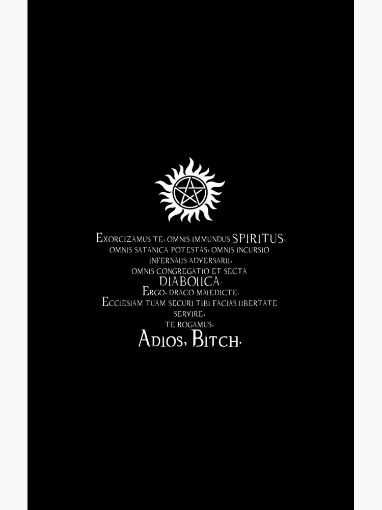 Supernatural Adios Bitch Exorcism by obsidiandream