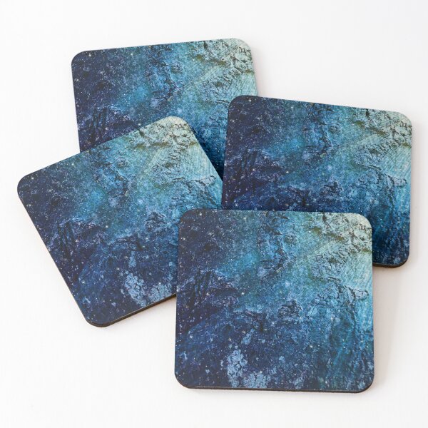 Item preview, Blue painted beech bark designed and sold by AdioraStore.