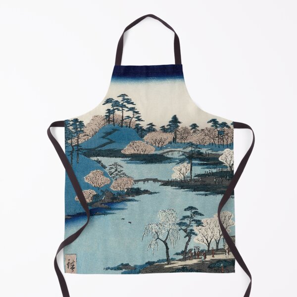 Item preview, Cherry blossom near the Hachiman Shrine (1797-1858) vintage Ukiyo-e designed and sold by blackdogshop.