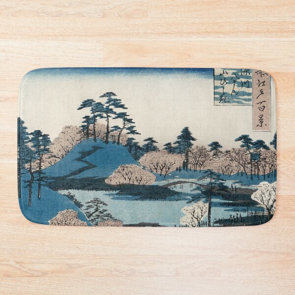 Item preview, Cherry blossom near the Hachiman Shrine (1797-1858) vintage Ukiyo-e designed and sold by blackdogshop.